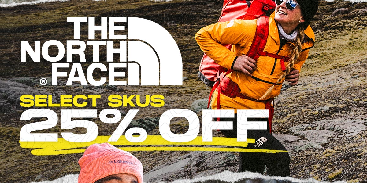 Save up to 25% Off Select The North Face