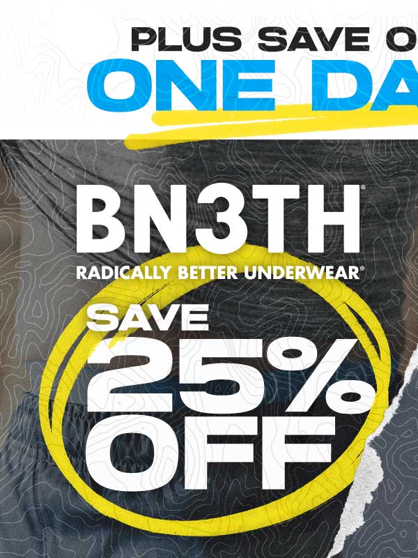 Save 25% Off BN3TH Underwear