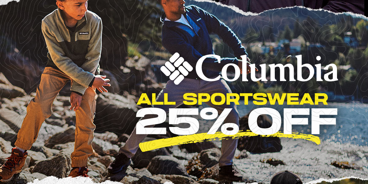 Save 25% Off All Columbia Sportswear