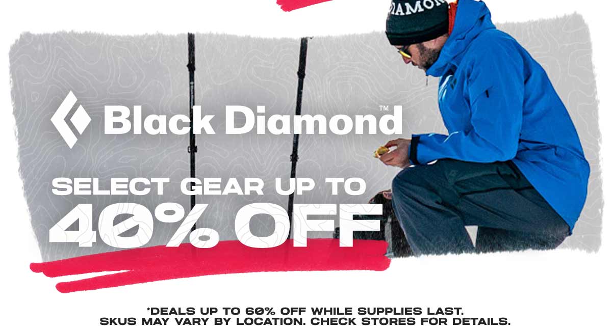 Save up to 40% Off Black Diamond