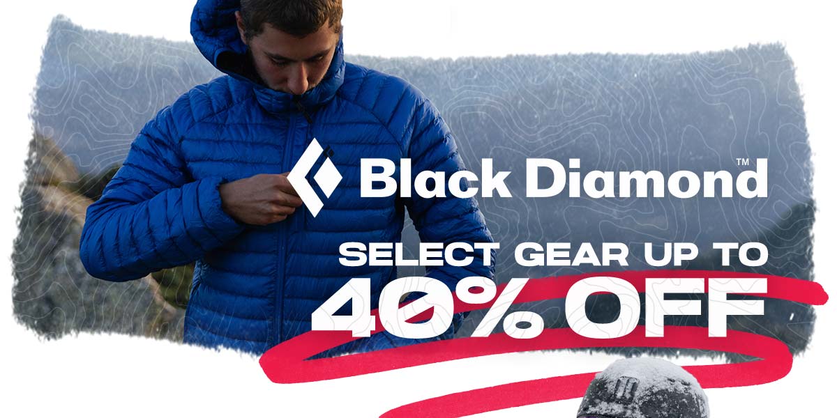 Save up to 40% Off Black Diamond