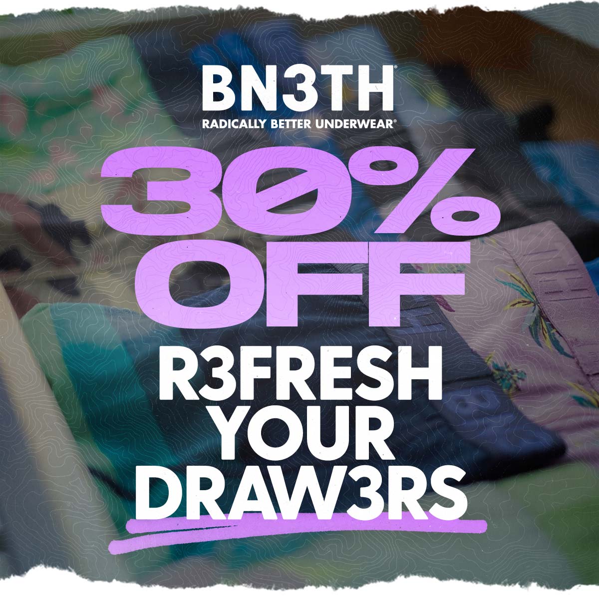 Save 30% Off All BN3TH Underwear from Feb 7 to 14