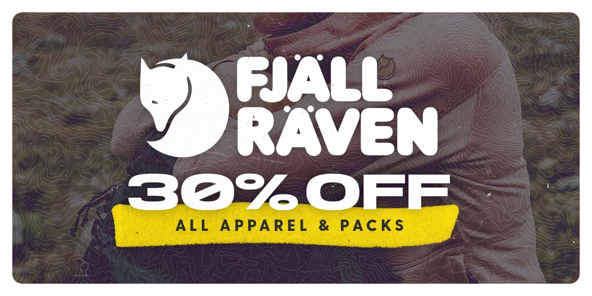 30% Off Fjällräven Apparel & Packs