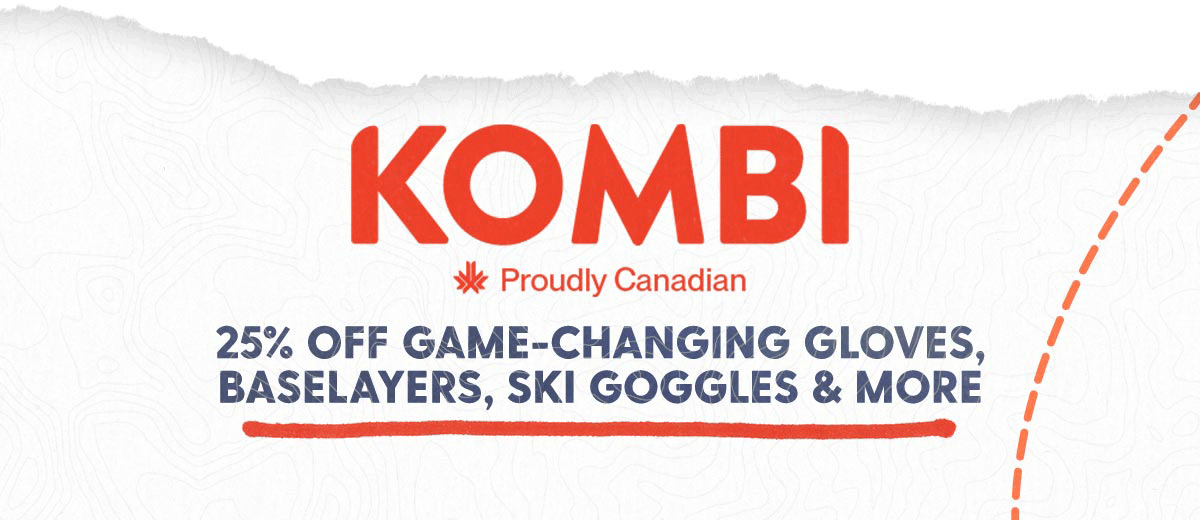 KOMBI - 25% off Game-Changing Gloves, Baselayers, Ski Goggles & More