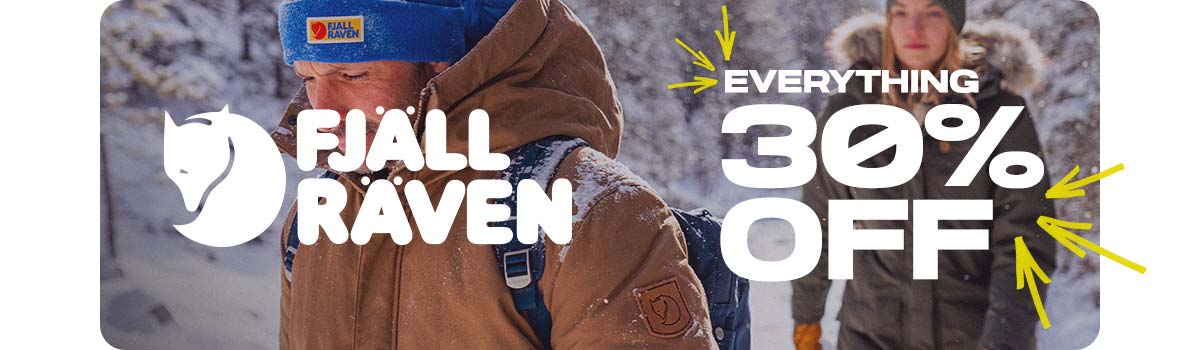 Fjallraven 30% off