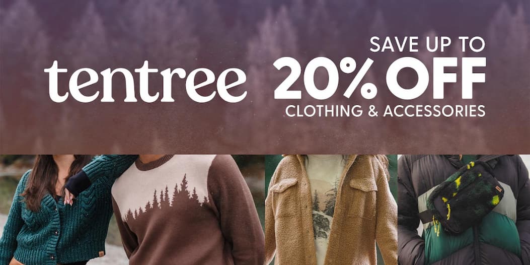 Save up to 20% Off tentree