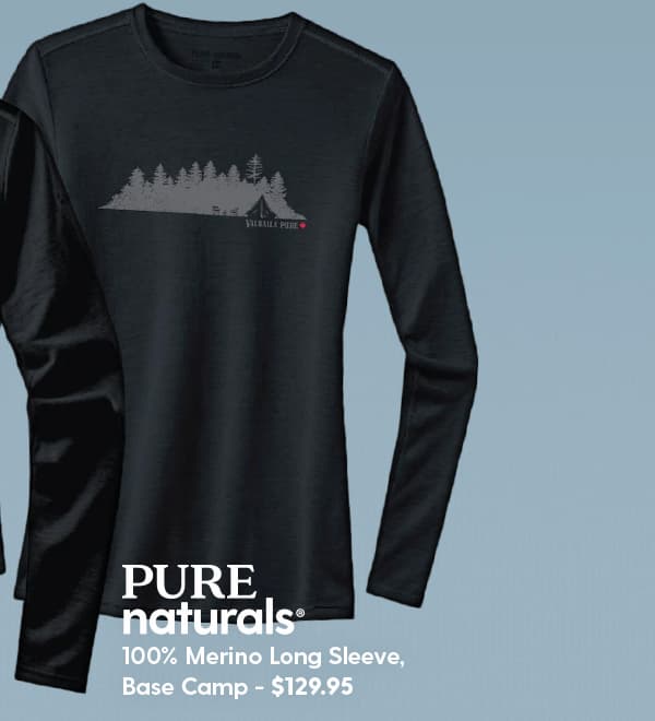 Shop Women's PURE naturals® 100% Merino Long Sleeve, Base Camp - $129.95