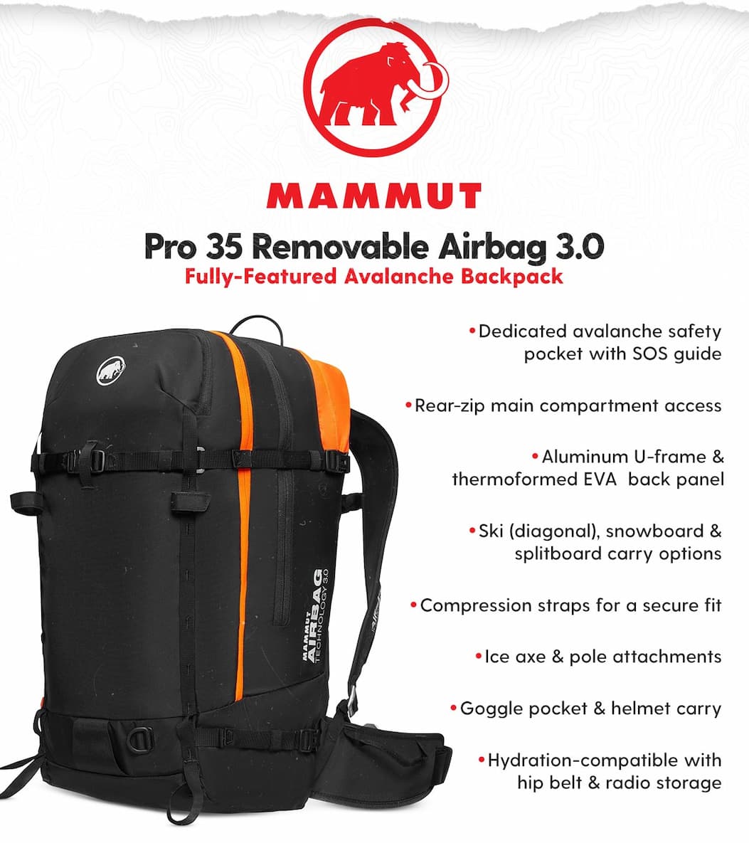 Shop Mammut Pro 35 Removable Airbag 3.0