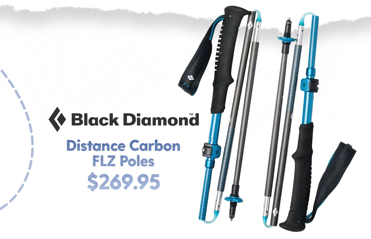 Shop Black Diamond Distance Carbon FLZ Poles - $269.95