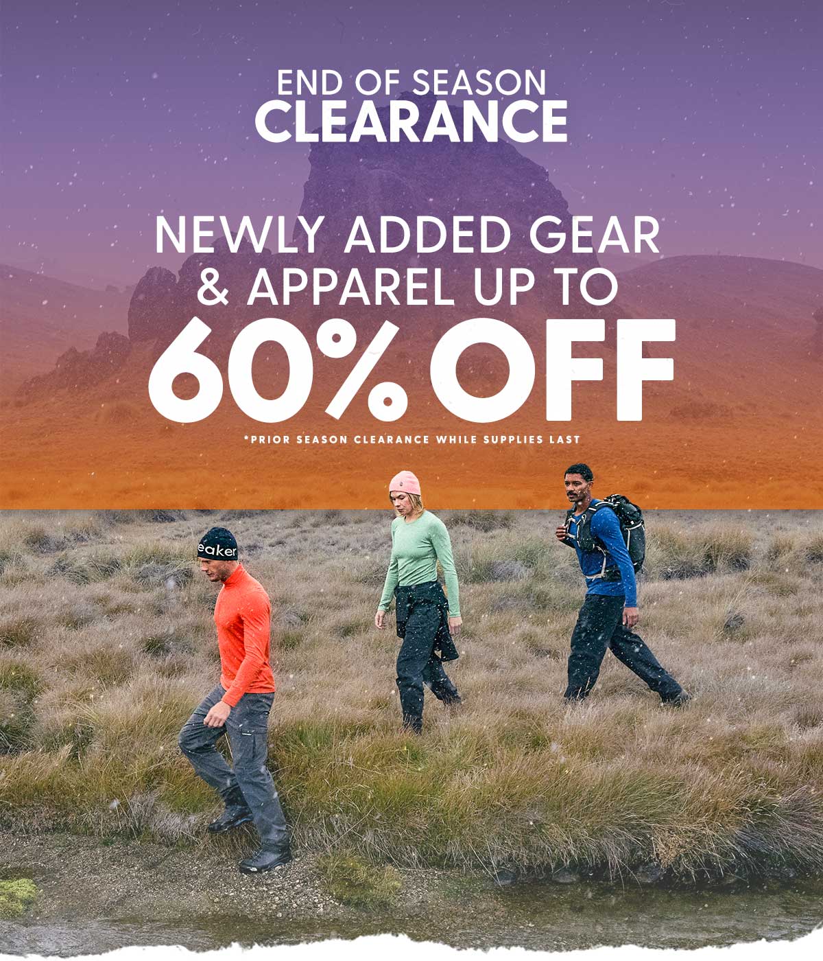 End of Season Clearance - Up To 60% Off