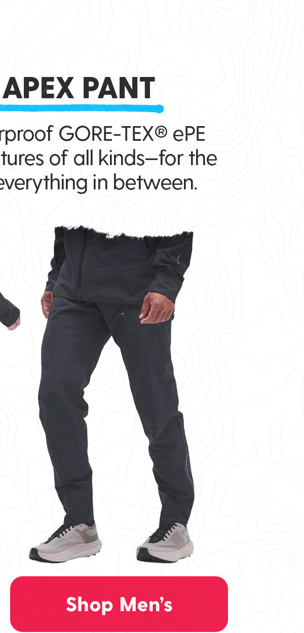 Men's Guardian Apex Pant: These durable, weatherproof GORE-TEX® ePE pants are built for adventures of all kinds—for the bike, for the trail, and everything in between.