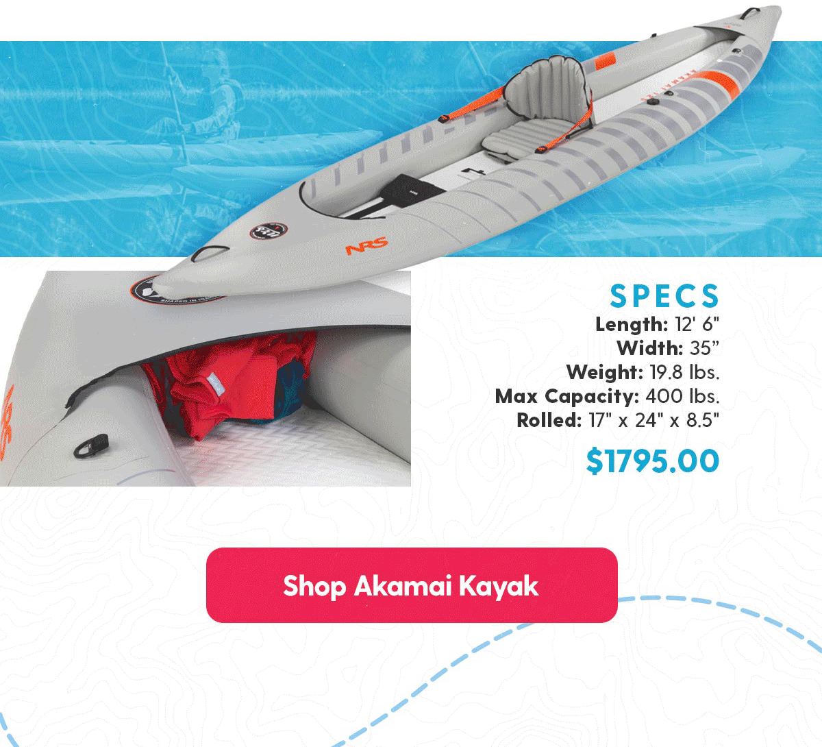 Shop Akamai 125 Inflatable Kayak - $1795.00