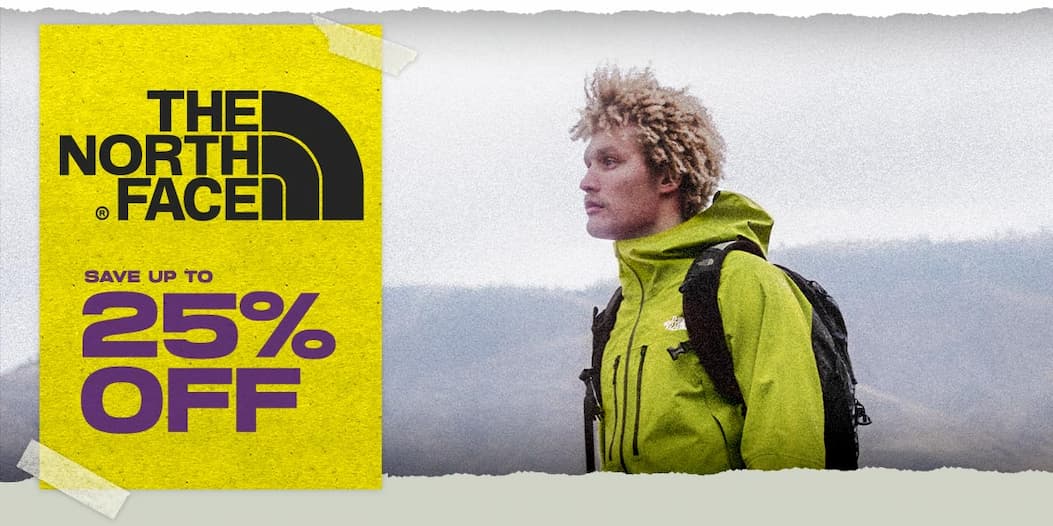 Save up to 25% Off The North Face
