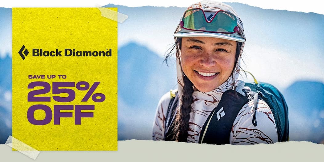 Save up to 25% Off Black Diamond