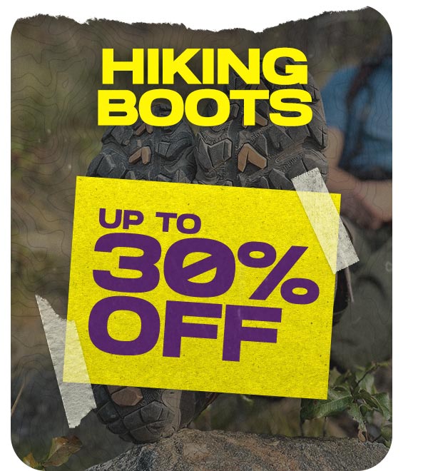 Save up to 30% off Hiking Boots