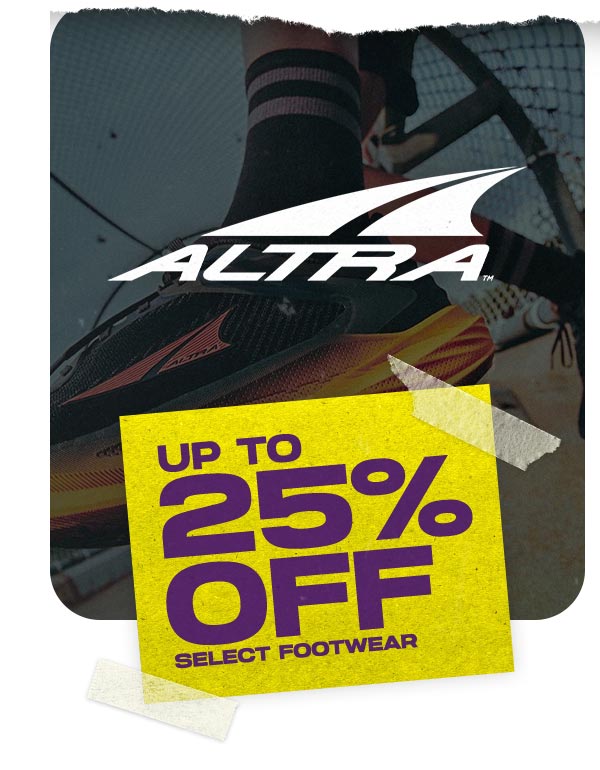 Save up to 25% off Altra