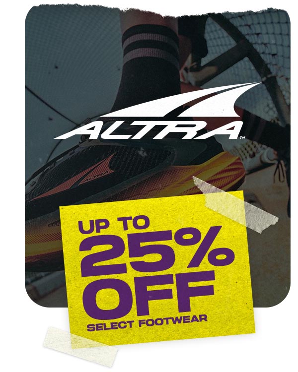 Save up to 25% off Altra