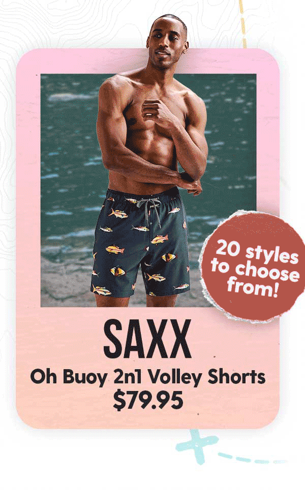 Shop Saxx Oh Buoy 2n1 Volley Shorts 7" - Men's 