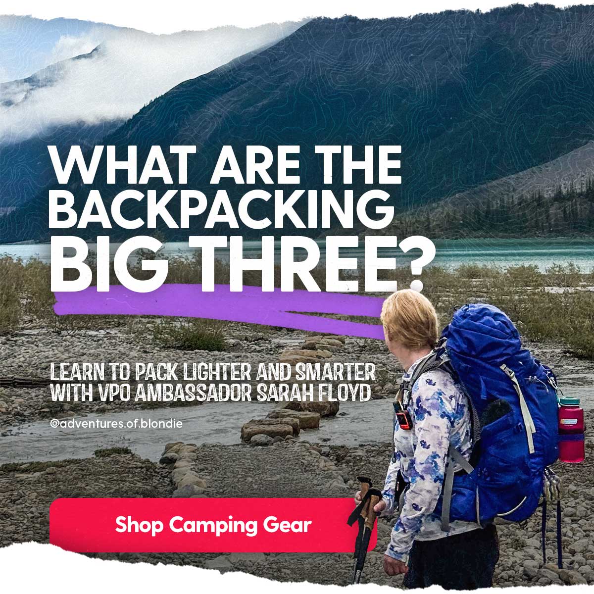 What are the Backpacking Big Three?