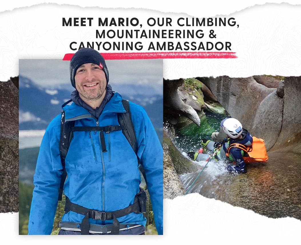 Meet Mario, Our Climbing, Mountaineering, & Canyoning Ambassador