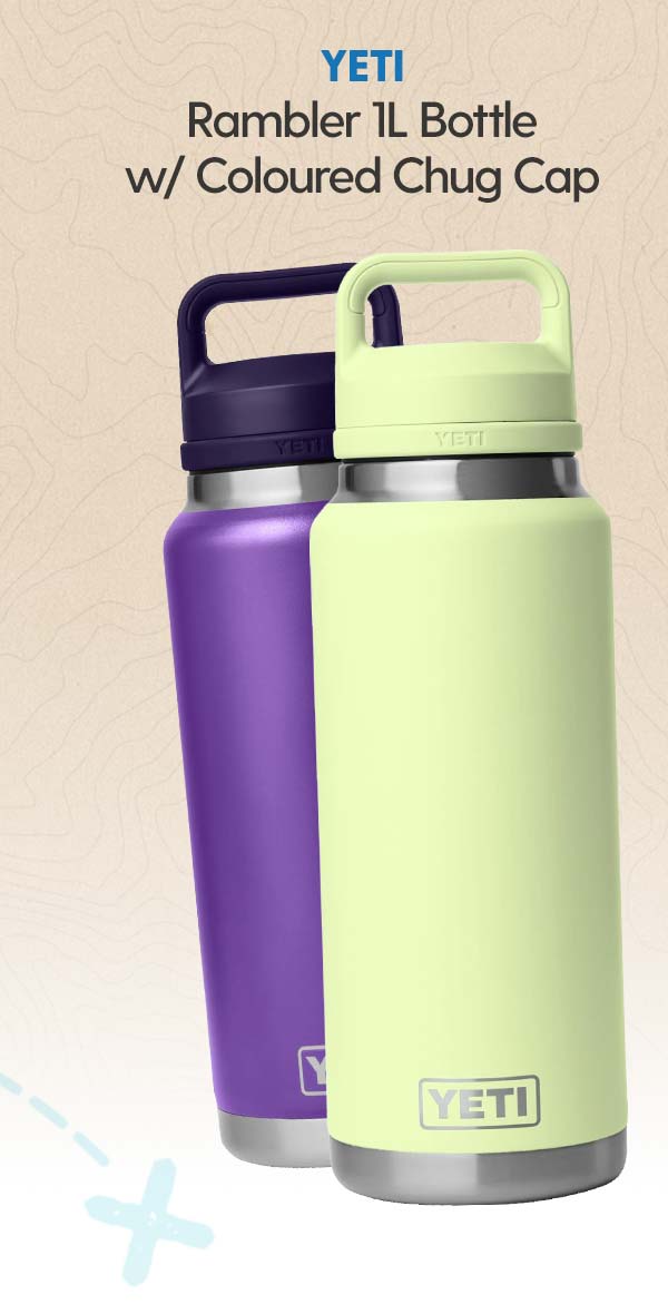 Yeti Rambler 36oz Bottle with Coloured Chug Cap