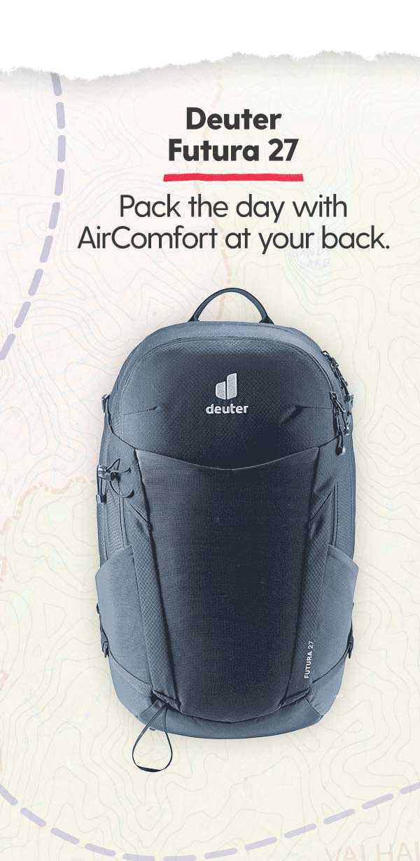 Deuter Futura 27: Pack the day with AirComfort at your back.