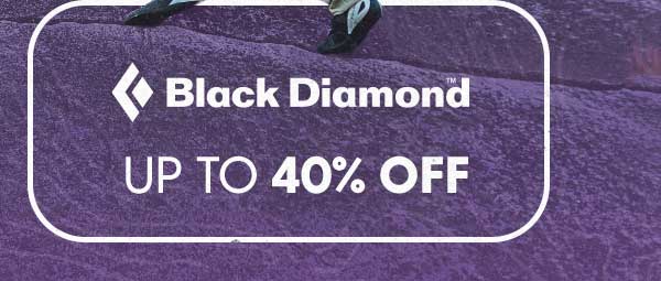 Save up to 40% off Black Diamond