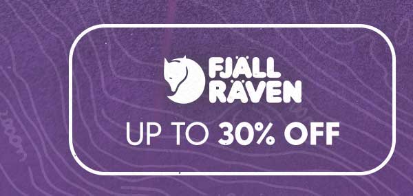 Save up to 30% off Fjällräven