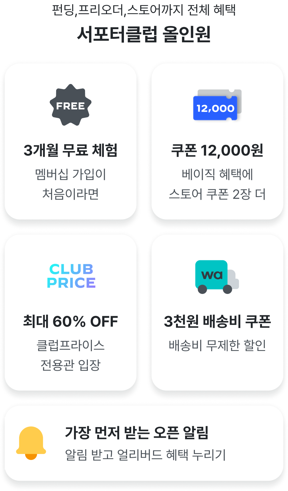 서포터클럽 올인원 안내