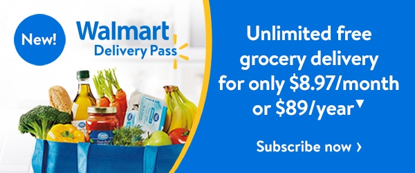 Unlimited free grocery delivery for only $8.97/month or $89/year▼