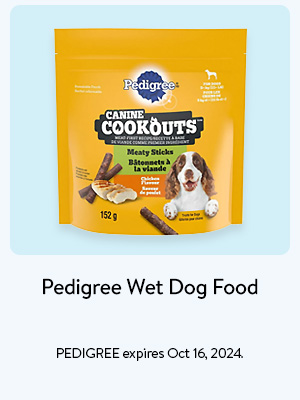 Pedigree Wet Dog Food - PEDIGREE expires Oct 16, 2024.