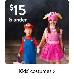 $15 & under - Kids’ costumes