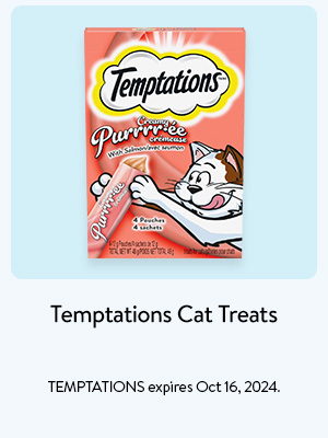 Temptations Cat Treats - TEMPTATIONS expires Oct 16, 2024.