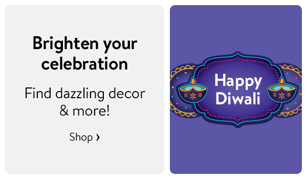 Happy Diwali - Brighten your celebration - Find dazzling decor & more!