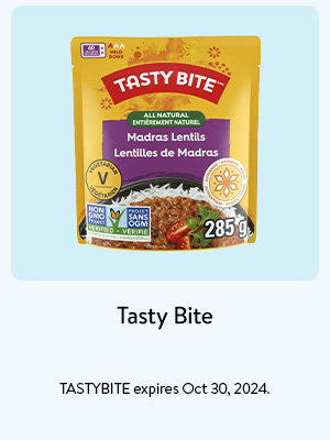 Tasty Bite - TASTYBITE expires Oct 30, 2024.