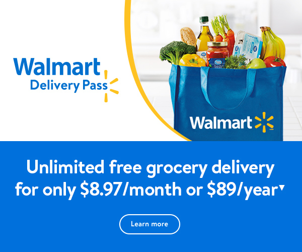 Unlimited free grocery delivery for only $8.97/month or $89/year▼