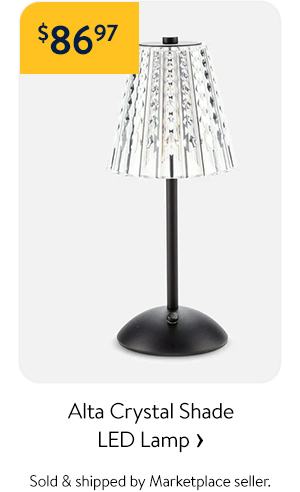 Alta Crystal Shade LED Lamp - Sold & shipped by Marketplace seller.