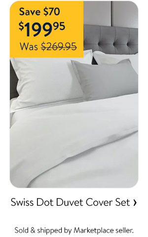 Swiss Dot Duvet Cover Set - Sold & shipped by Marketplace seller.