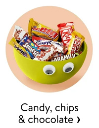 Candy, chips & chocolate