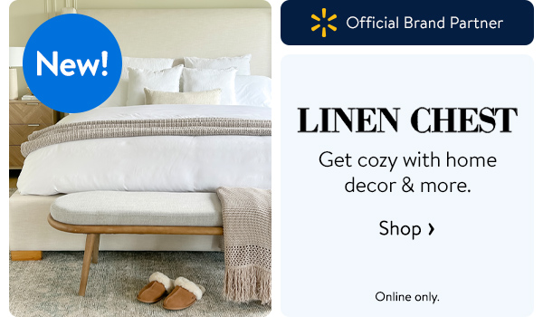 New! Linen Chest - Get cozy with home decor & more. Online only.