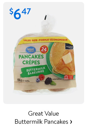 Great Value Buttermilk Pancakes