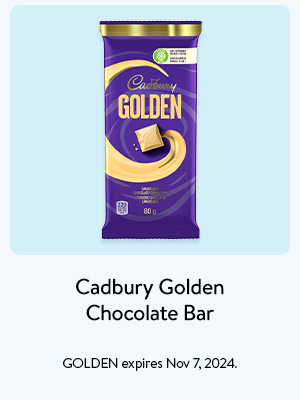 Cadbury Golden Chocolate Bar - GOLDEN expires Nov 7, 2024.