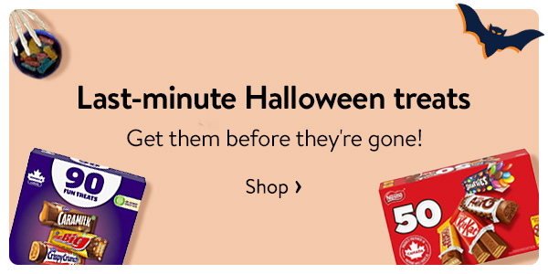 Last-minute Halloween treats - Get them before they're gone!