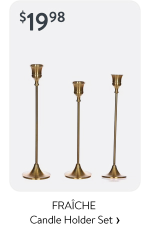 $19.98 - FRAÎCHE Candle Holder Set