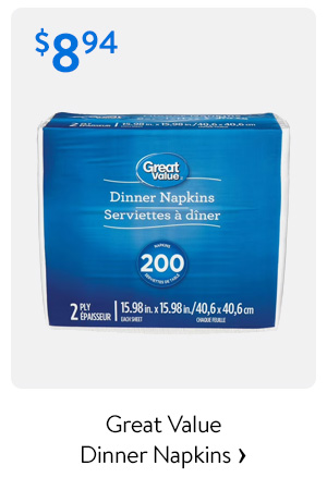 Great Value Dinner Napkins