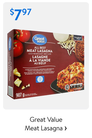 Great Value Meat Lasagna