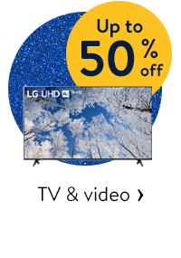 Up to 50% off - TV & video