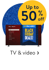 Up to 50% off - TV & video