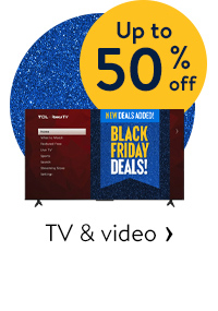 Up to 50% off - TV & video