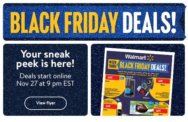 BLACK FRIDAY DEALS! FINAL WEEK! Your sneak peek is here! Deals start online Nov 27 at 9 pm EST